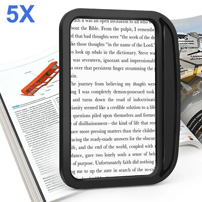 5 X большой квадратный полная страница ручной увеличительное стекло для чтения - Изображение 1 из 4