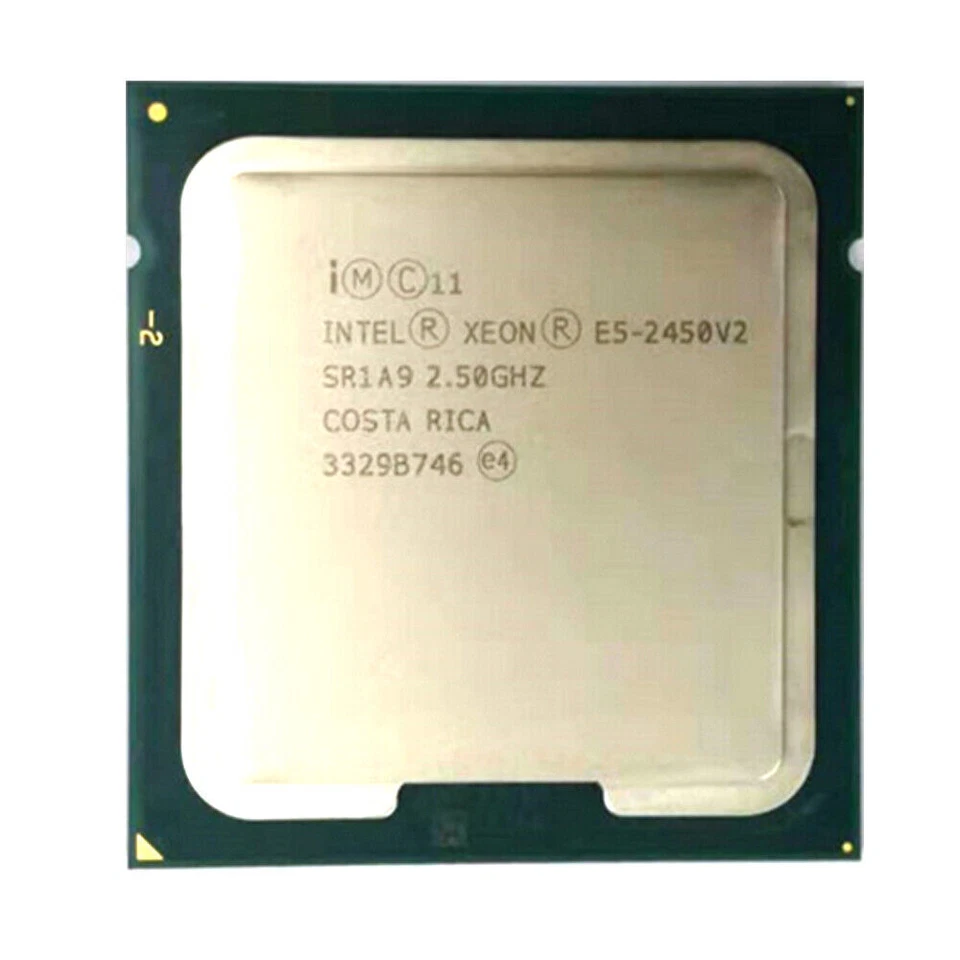 Intel Xeon E5-2450 V2 CPU 2.5 GHz 8-Cores 20MB LGA1356 SR1A9 Server Processor - Image 1 of 1