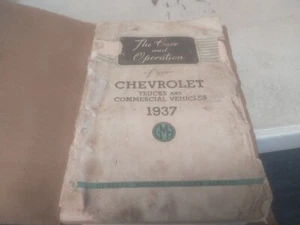 1937 CHEVROLET TRUCKS GMH Australian Owners Manual - Picture 1 of 2