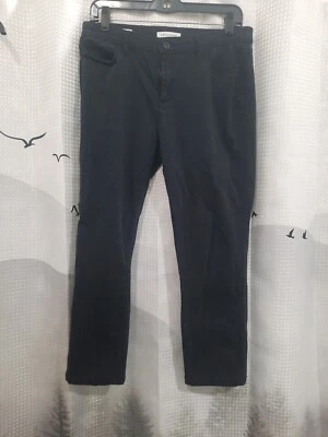 Liz Claiborne | Pantalones de mezclilla elásticos para mujer | Ajuste urbano | Talla 6 | Negros Foto 1 de 4