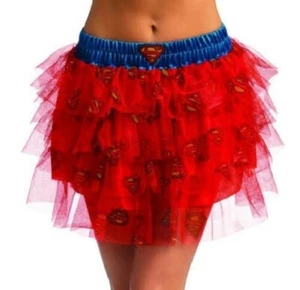 WOMEN'S SUPERGIRL SKIRT TUTU RUBIE'S DC COMIC CON COSTUME HALLOWEEN OS (NWT) - Picture 1 of 4