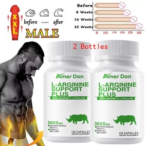 Nitric Oxide Booster Supplement - L-Arginine, L-Citrulline 3000mg - 120 Capsules - Picture 1 of 9