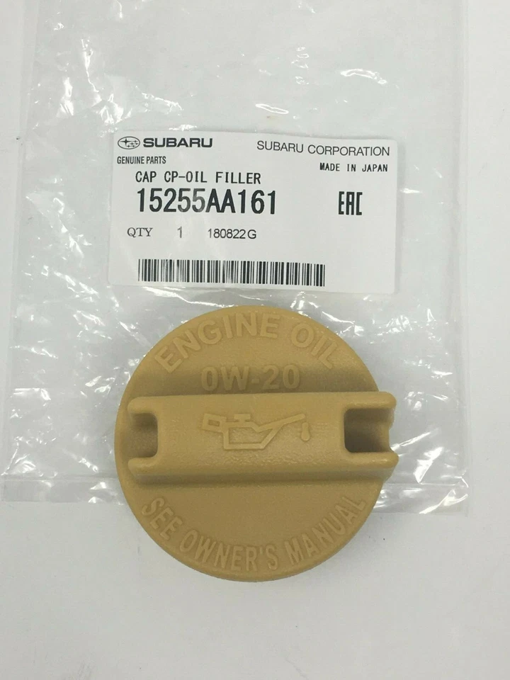 Tapa de llenado de aceite de motor Subaru 2011-2021 Forester BRZ Crosstrek 15255AA161 OEM Foto 1 de 1