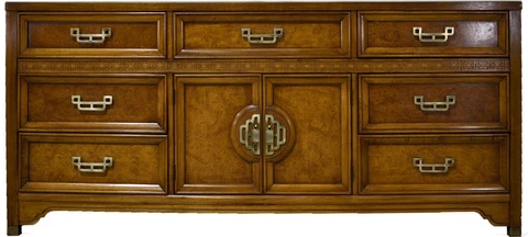 1970s Hollywood Regency Dresser or Credenza by Henry Link Mandarin Collection Cover