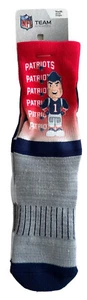 Calcetines NFL New England Patriots Mascota Curva en V, Hechos en los EE. UU., *Juventud, - Imagen 1 de 8