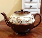 Vintage Brown Cream And Gold Sadler Teapot Made In Staffordshire Eng 2309 M Mark