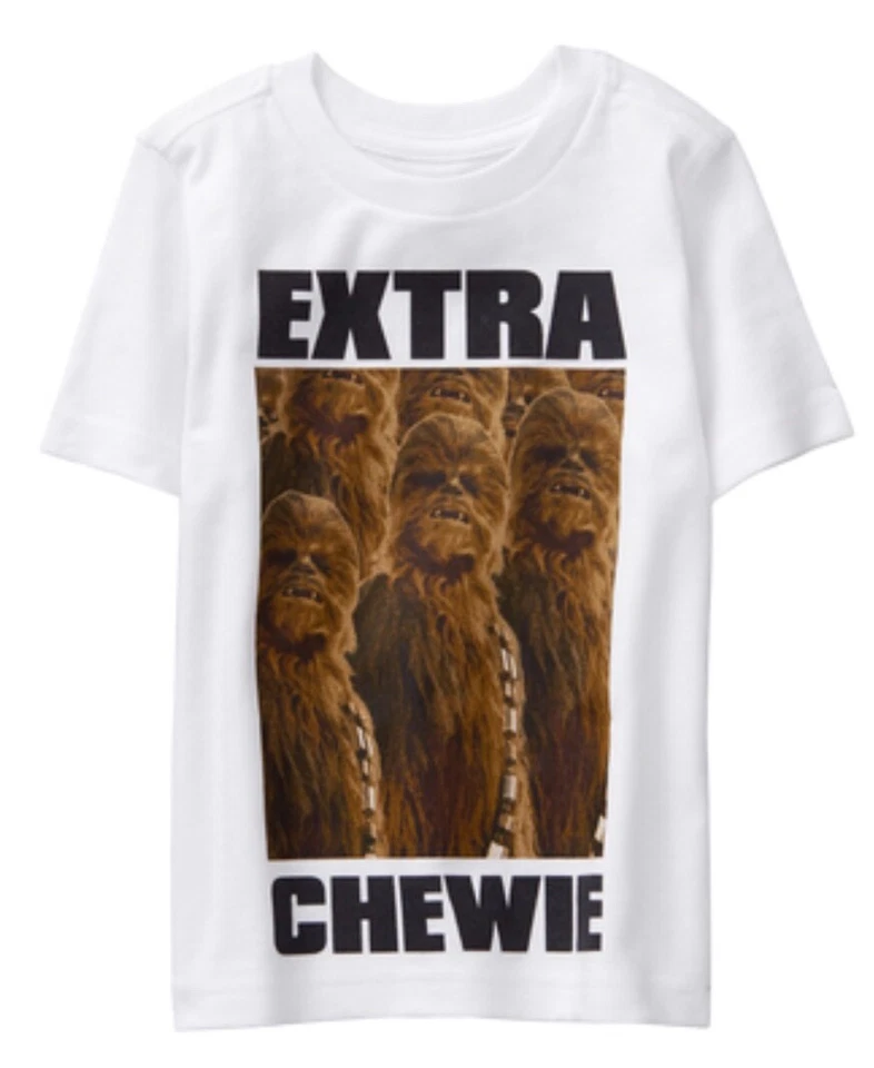 Camisa Chewie Extra Star Wars Férias de Primavera Masculina Gymboree Tamanho XXS 3 Nova com etiquetas - Imagem 1 de 1