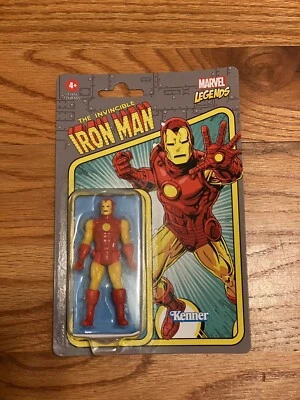 2021 Kenner MARVEL LEGENDS RETRO 3.75 IRON MAN New! - Image 1 of 3