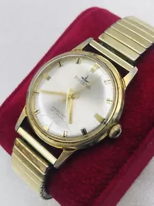 Vintage DUGENA Jongster Herrenuhr HANDAUFZUG Funktioniert Flexarmband - Bild 1 von 12