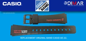 VINTAGE CASIO ORIGINAL BAND/STRAP REPLACEMENT AE-22 NOS - Picture 1 of 3