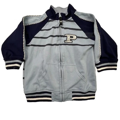 Chaqueta Phat Farm Bebé Niño 18 Meses Azul Cremallera Completa Suéter Logo Grande Foto 1 de 4