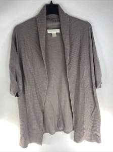 Arlotta Cashmere Drape Front Wrap Gray Size Small Cute Women’s Open Front - Picture 1 of 8