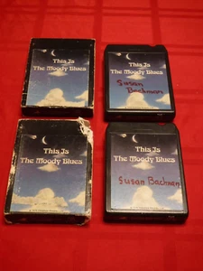 This Is The Moody Blues 1974 2 x 8 Track Question See-Saw Just Singer Satin - Imagen 1 de 12
