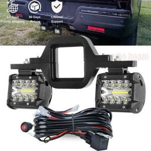 Barra de cápsulas de luces LED de 4 pulgadas + soporte de montaje enganche de remolque con cable camión todoterreno SUV - Imagen 1 de 13