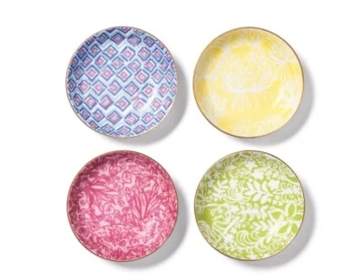 Nuevo juego de tazones de porcelana Lilly Pulitzer 4 piezas 10 oz para Target AGOTADO Foto 1 de 2