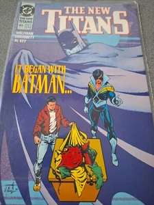 DC Comics The New Titans Ausgabe 65 Es begann mit Batman Sehr guter Zustand/NM b264 - Bild 1 von 1
