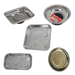 Bandeja magnética de forma redonda y cuadrada plato para tornillos pernos tuercas soporte de piezas - Imagen 1 de 8