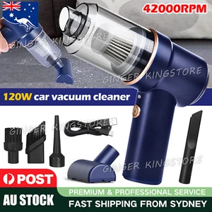 42000RPM Cordless Handheld Car Vacuum Cleaner Mini Portable Auto Wireless Duster - Picture 1 of 9