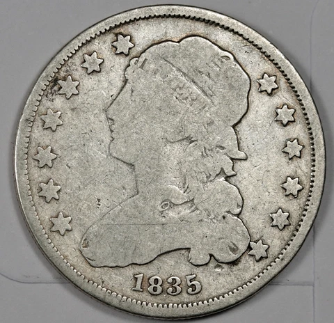 1835 Bust Quarter.   VG.  184822 Cover