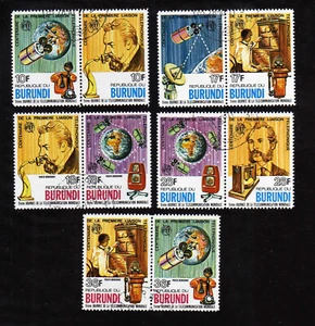 BURUNDI -  Scott #511-513, C253-C254, 1st Telephone - Picture 1 of 1