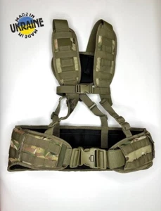 Ukraine Army Tactical Combat Battle Belt - MOLLE Padded Waist Belt Multicam - Picture 1 of 5