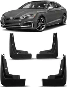 Genuine Full Set Splash Guards Mud Flaps For 2016-2019 Audi A5 S Line / S5 RS5 - Picture 1 of 6
