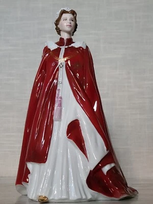 Royal Worcester In Celebration of the Queen's 80th Birthday Figurine 2006 - Image 1 of 4