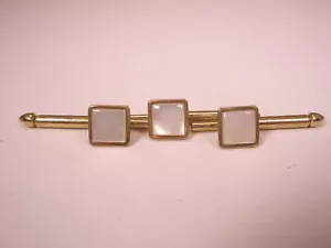 1/4" White MOP Mother of Pearl Vintage SWANK Formal Tux Prom Shirt Studs a09 - Picture 1 of 9