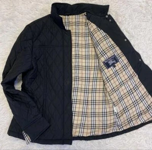 Burberry quilted jacket Nova check Black Size M Used - Picture 1 of 10
