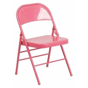 Silla Plegable Flash Furniture,Rosa Chicle HF3-ROSA-GG Flash Furniture - Imagen 1 de 4