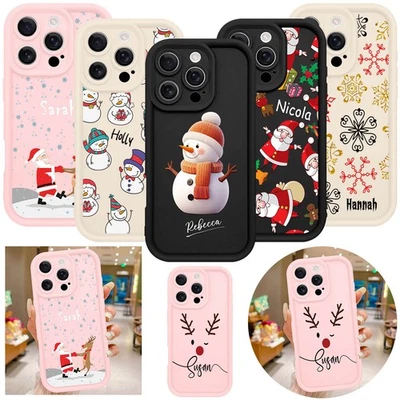 Presente de Natal personalizado para iPhone 17 Pro 16 Plus Samsung S25 S24 capa telefone - Imagem 1 de 4