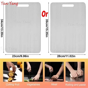 Tabla de cortar con revestimiento de titanio herramienta de cocina de doble cara tamaño camping, USA STOCK - Imagen 1 de 16
