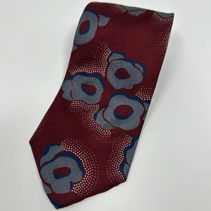 Bugatti Men’s Red Italian Silk Patterned Tie - Picture 1 of 4