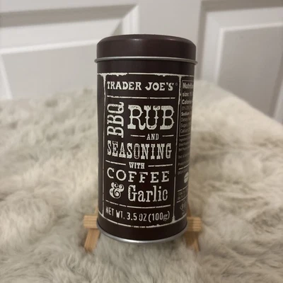 American Trader Joe's BBQ Rub Seasoning w/Coffee & Garlic Tin (100g) -UK Seller - Image 1 of 4