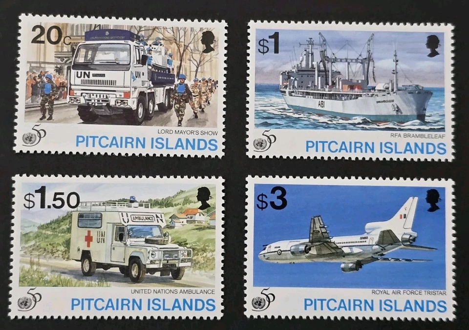 Pitcairn Islands 1995 Naciones Unidas Set MUH H14 Foto 1 de 1