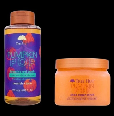 《NEW》TREE HUT Pumpkin Pop Gel Body Wash & Shea Sugar Body Scrub Set - Image 1 of 3