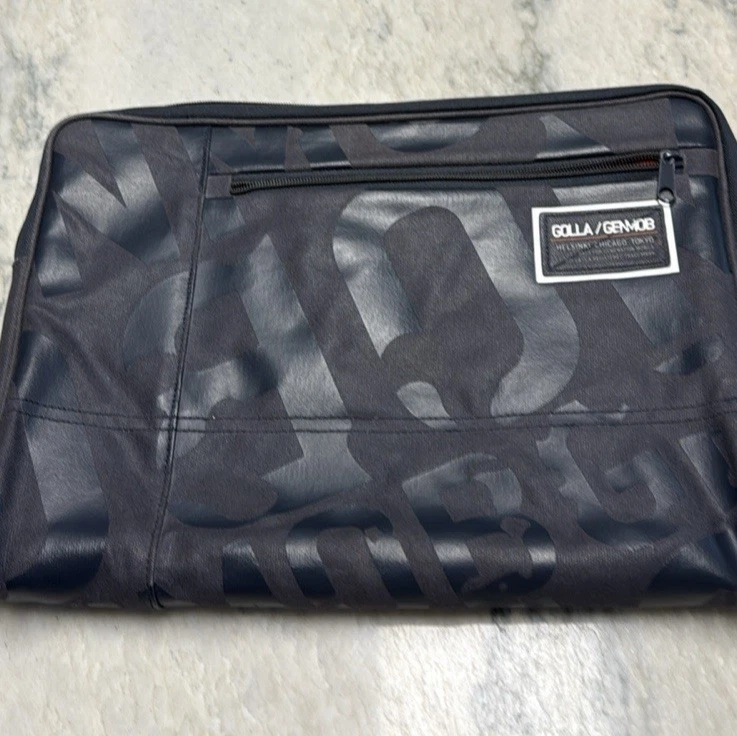 Funda acolchada para portátil Goola Gen Mob azul gris lona recubierta 10x13 Foto 1 de 4