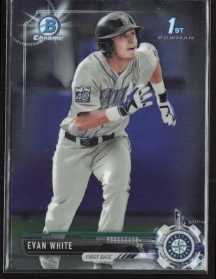 2017 Bowman Draft #BDC-178 Evan White Chrome - Image 1 of 2