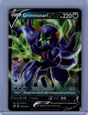 Pokemon SWSH: Sword & Shield Promo Cards #SWSH057 Grimmsnarl V NM - Image 1 of 2