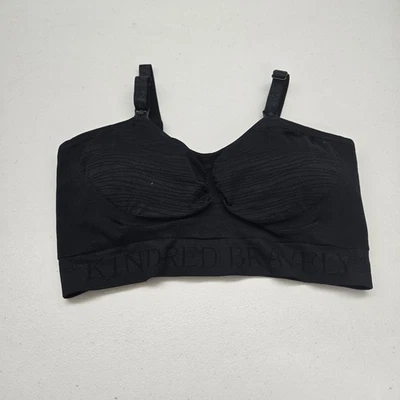 Kindred Bravely Women Bra Medium Black Nursing Wireless Knit Strap - Image 1 of 4