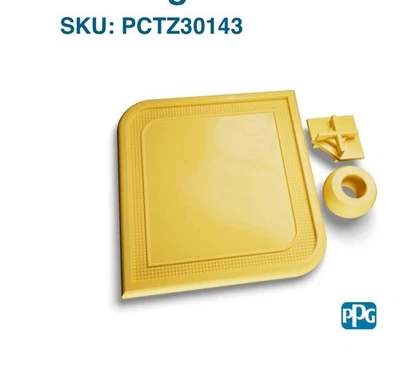New PPG SAFETY YELLOW Polyester Powder Coating PCTZ30143 50lb *read - Image 1 of 2