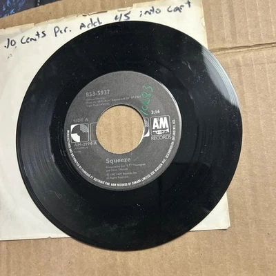 Squeeze 853–5937/Take Me I'm Yours 86 A&M Records 45 - Image 1 of 4