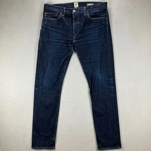 Hiroshi KATO Pen Selvedge Jeans Mens 36x34 Blue Slim Raw Denim Made in USA - Picture 1 of 15