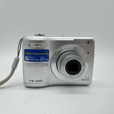 Olympus FE-210 Digital Camera 7.1MP Compact Point & Shoot Y2K Tested & Working - Image 1 of 4