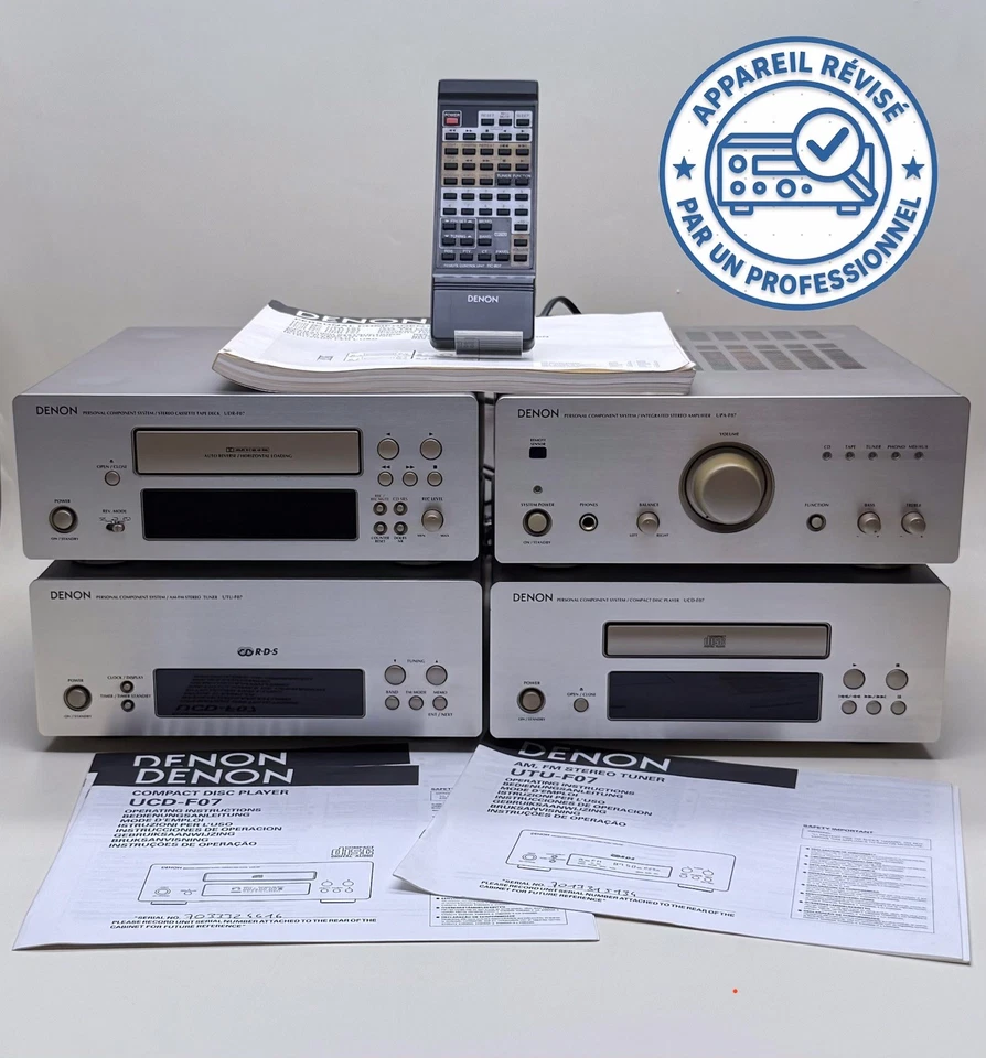 SUPERBE CHAINE HIFI HAUT DE GAMME DENON UPA-F07 UTU-F07 UCD-F07 UDR-FP7 GOLD - Photo 1/4