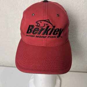 Chapeau casquette rouge Berkley "attrapez plus de poissons" taille unique à bretelles - Photo 1/12