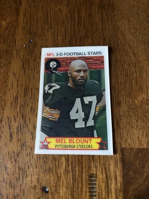 1980 Stop-N-Go MINT 3d Football Stars Card #41 Mel Blount Pittsburgh Steelers - Image 1 of 2