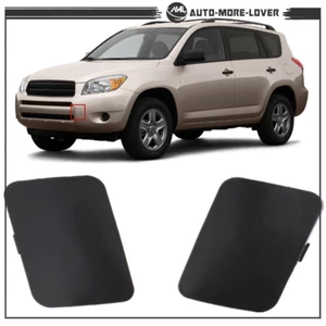 For Toyota RAV4 2006-2007 Bumper Tow Hook Bracket Cover Cap 2PCS Front LH RH - Picture 1 of 12