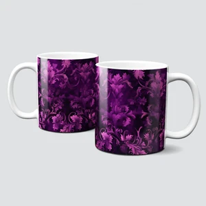 oh-cuptastic-Tasse-SeamlessPurple-Ornamente-Schnörkel-Blätter-Violett-LT-1143 - Bild 1 von 1