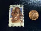 Michael Jordan Chicago Bulls Olympics Tanzania Perforated Stamp